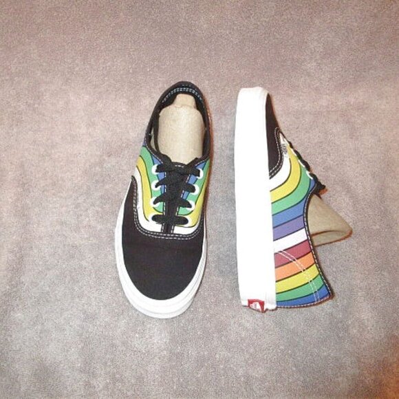 Vans Shoes - Vans Refract Rainbow Sneakers Size 6.5 Pride Lace Up Colorful Skater Shoe NEW